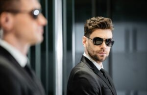 bodyguard service private security handsome man in FG5NBP6
