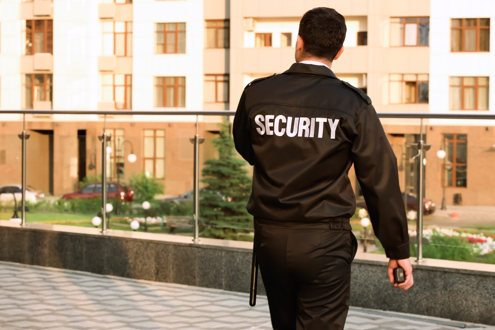 male security guard outdoors male security guard outdoors