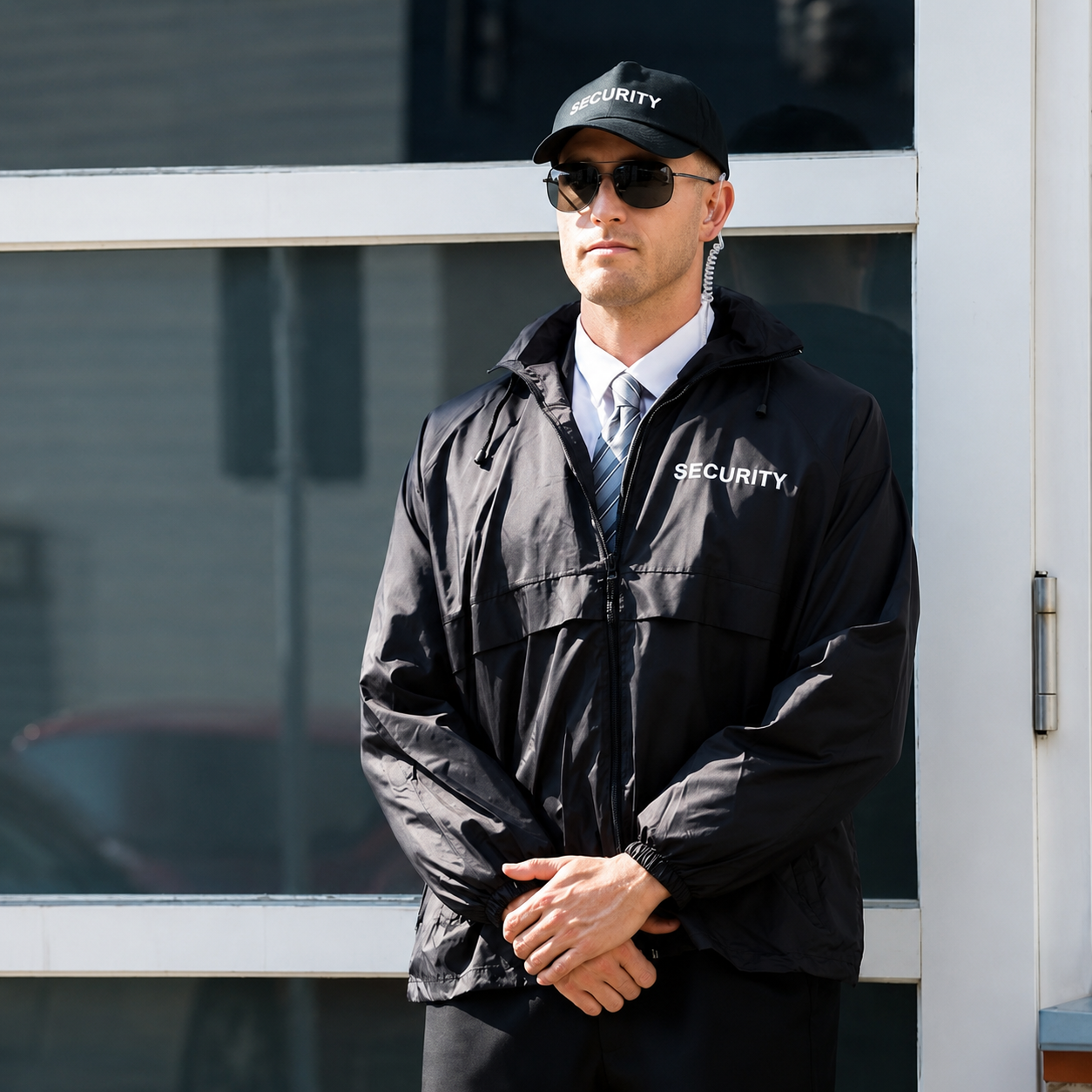 VIP protection team escorting client showing bodyguard cost Dubai pricing VIP protection team escorting client showing bodyguard cost Dubai pricing