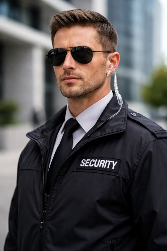 Close protection officer escorting client compared to standard bodyguard service