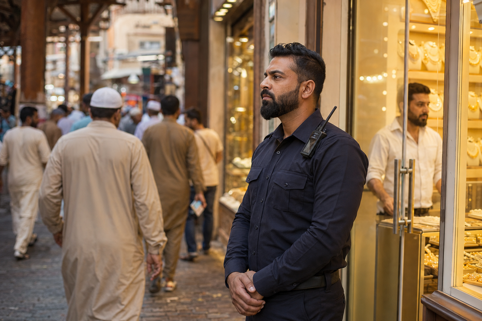Close protection officer providing executive security in Dubai Close protection officer providing executive security in Dubai